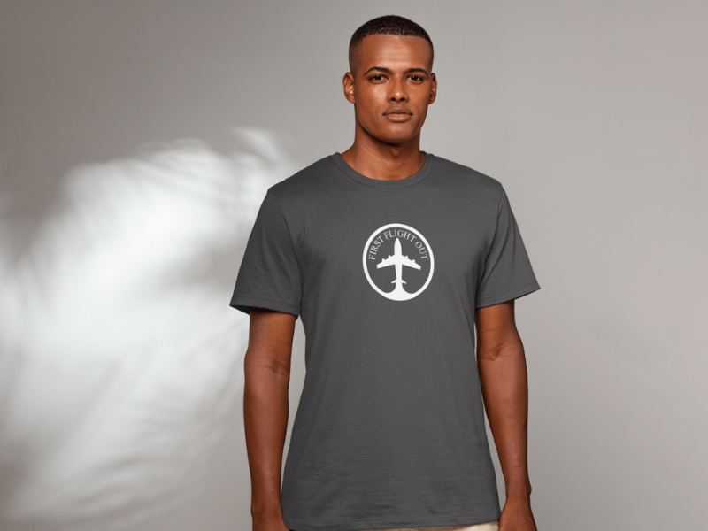 First Flight Out Jet T-Shirt