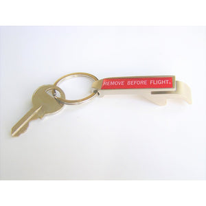 Remove Before Flight Key Ring and Bottle Opener