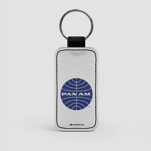 Pan Am Logo Leather Key Chain