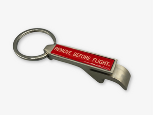 Remove Before Flight Key Ring and Bottle Opener