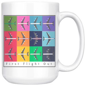 The First Flight Out via Jet Coffee Mug
